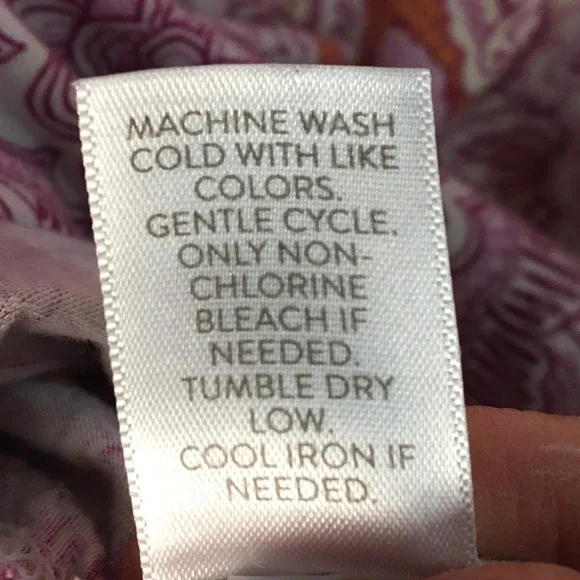 J Jill Luxe Supima A Line Tunic Top Women's 3X Pink Mandala Print 3/4 Sleeve Tee - Picture 7 of 7